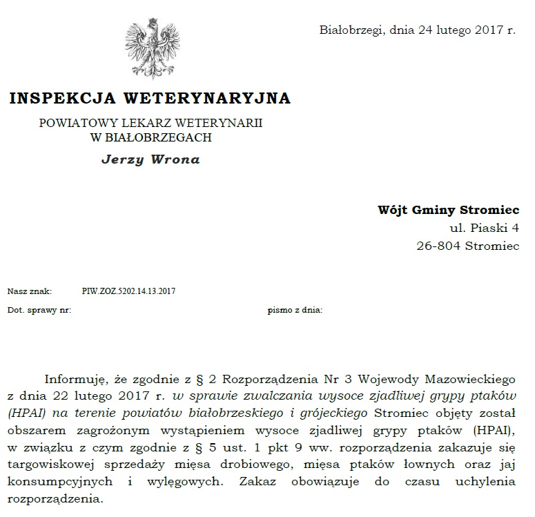 inspekcja weterynaryjna