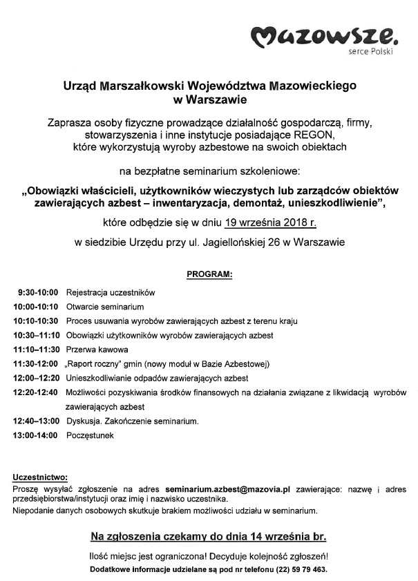 zaproszenie-seminarium nt. azbestu